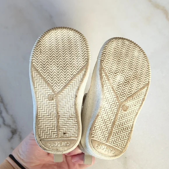Carter's Tan and White Sneakers Size 5 (Baby) - Picture 7 of 7